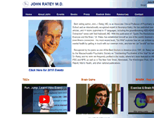Tablet Screenshot of johnratey.com